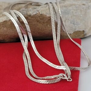 ❤️925 Vintage Sterling Silver Italy Necklace! 👌🎁